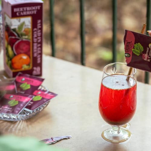 Shunya India® Beet Root, Carrot and Amla Cold Brew (20 Pouch, 5g Each) - Restorative and Detoxifying with Natural Antioxidant, Support Immunity, Caffeine Free
