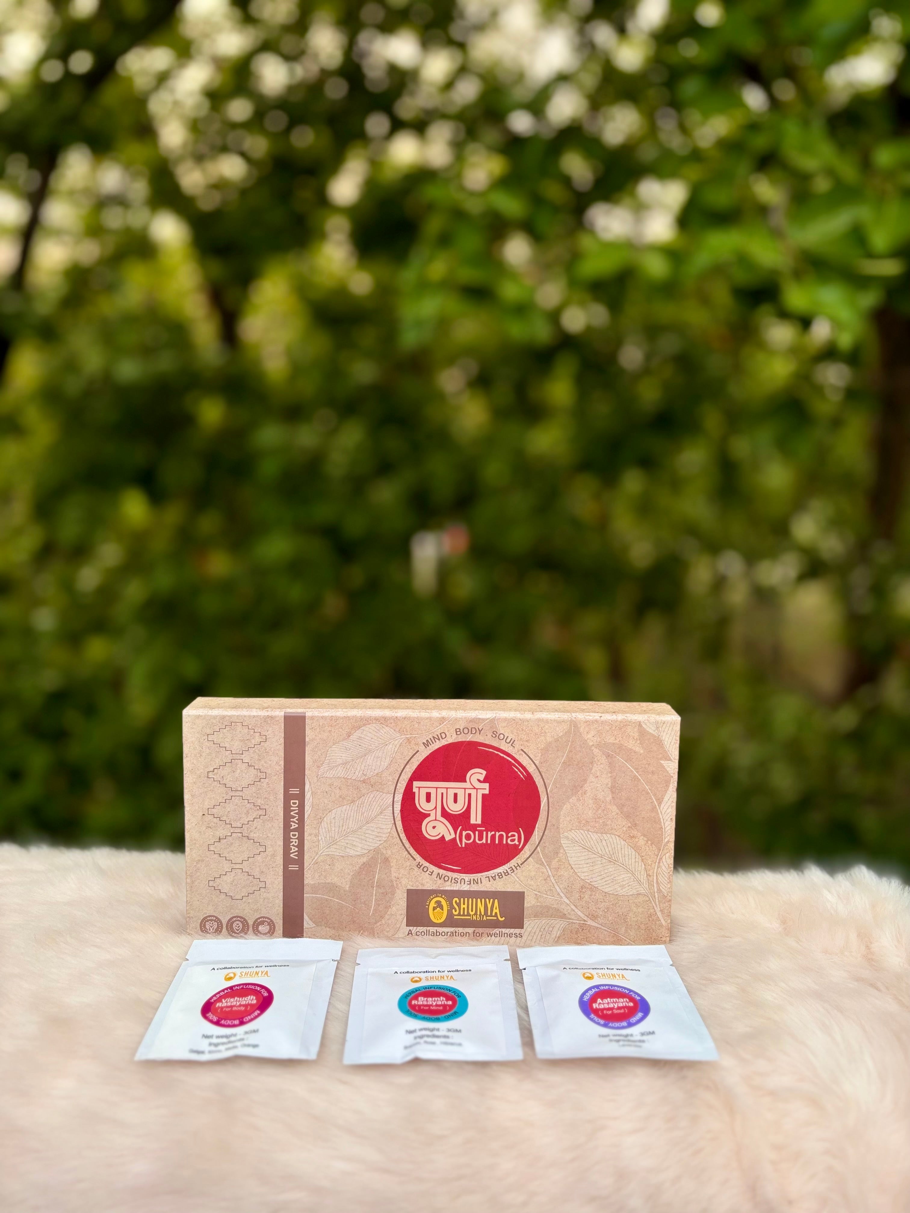 Pūrna herbal infusion for - MIND  . BODY . SOUL