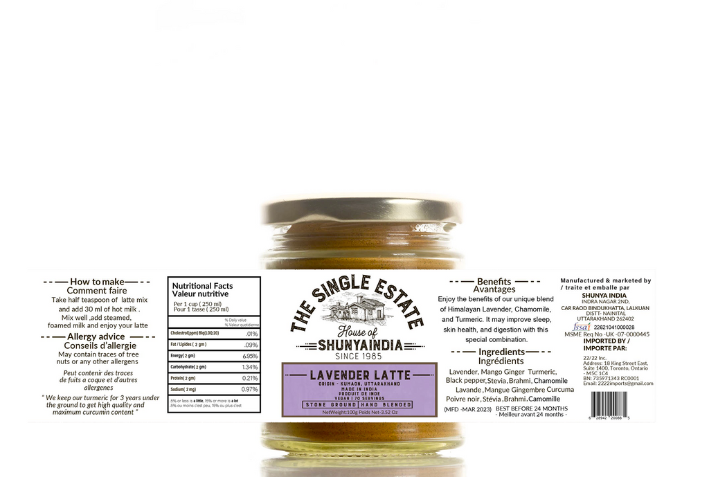 Lavender latte